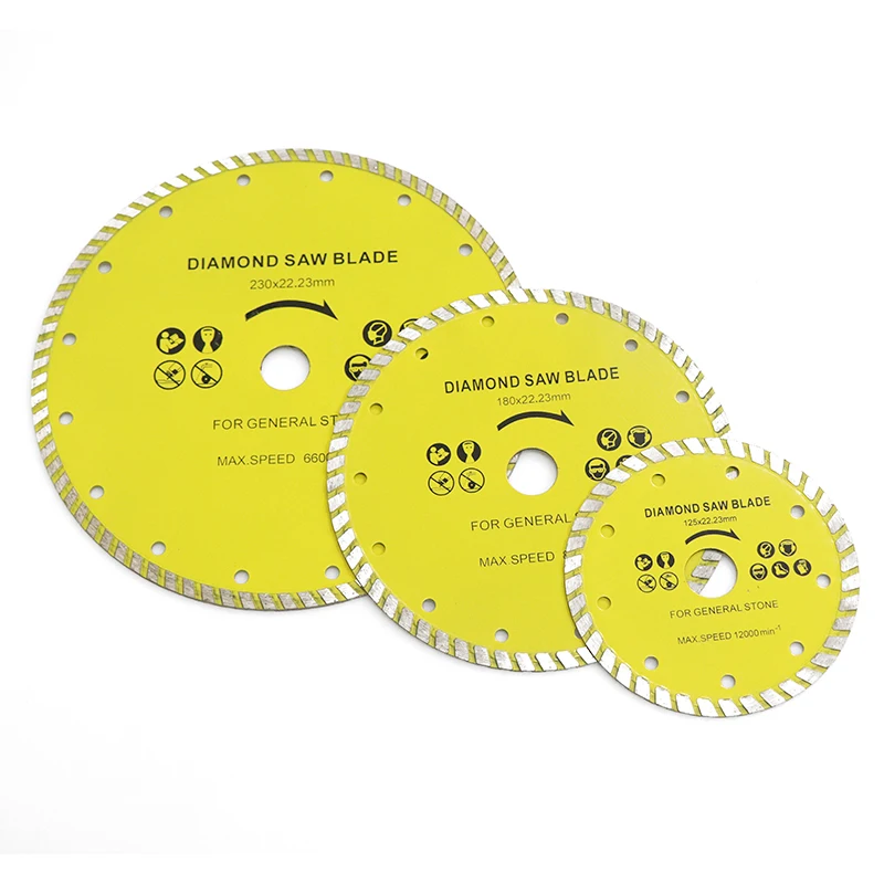 Cost-effective Hot Pressed Turbo Diamond Saw Blade Cutting Disc for Granite Quartz Stone Concrete