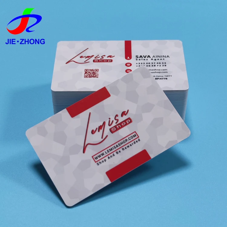 Full Color CMYK Printing Custom PVC Plastic Ticket Voucher Card