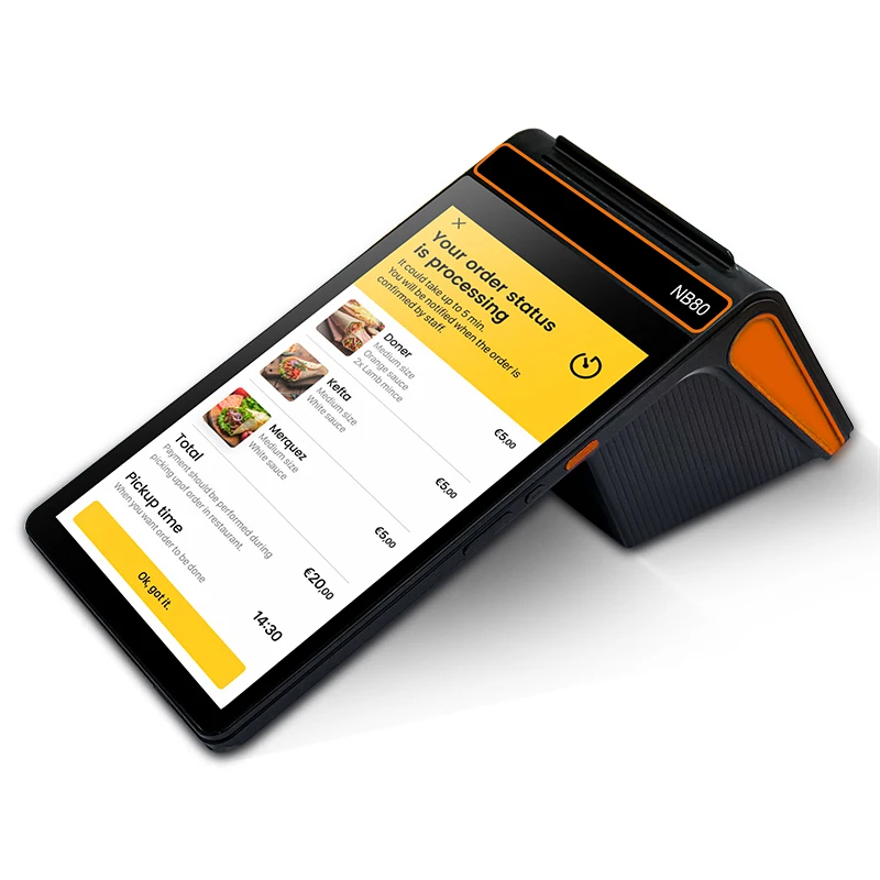 Noryox-NB80 8 дюймов Android 12 NFC терминал Pos автобусная карта QR Reader билет машина с термопринтером 80 мм