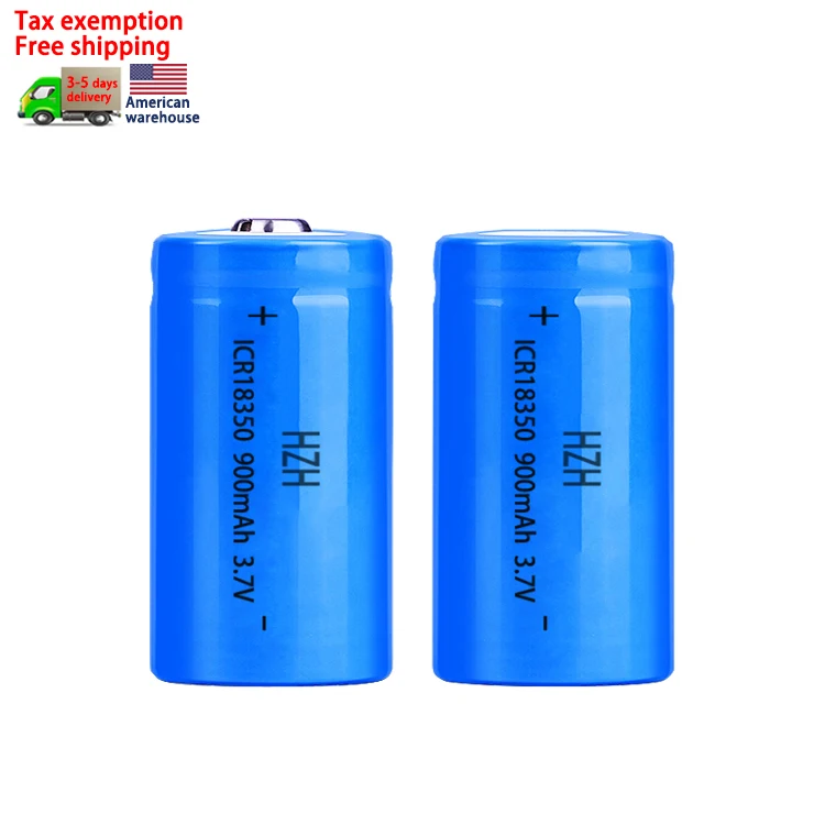 Custom 18350 li-ion battery pack Rechargeable profiled lithium battery Cylindrical 3.7V 18350 power battery