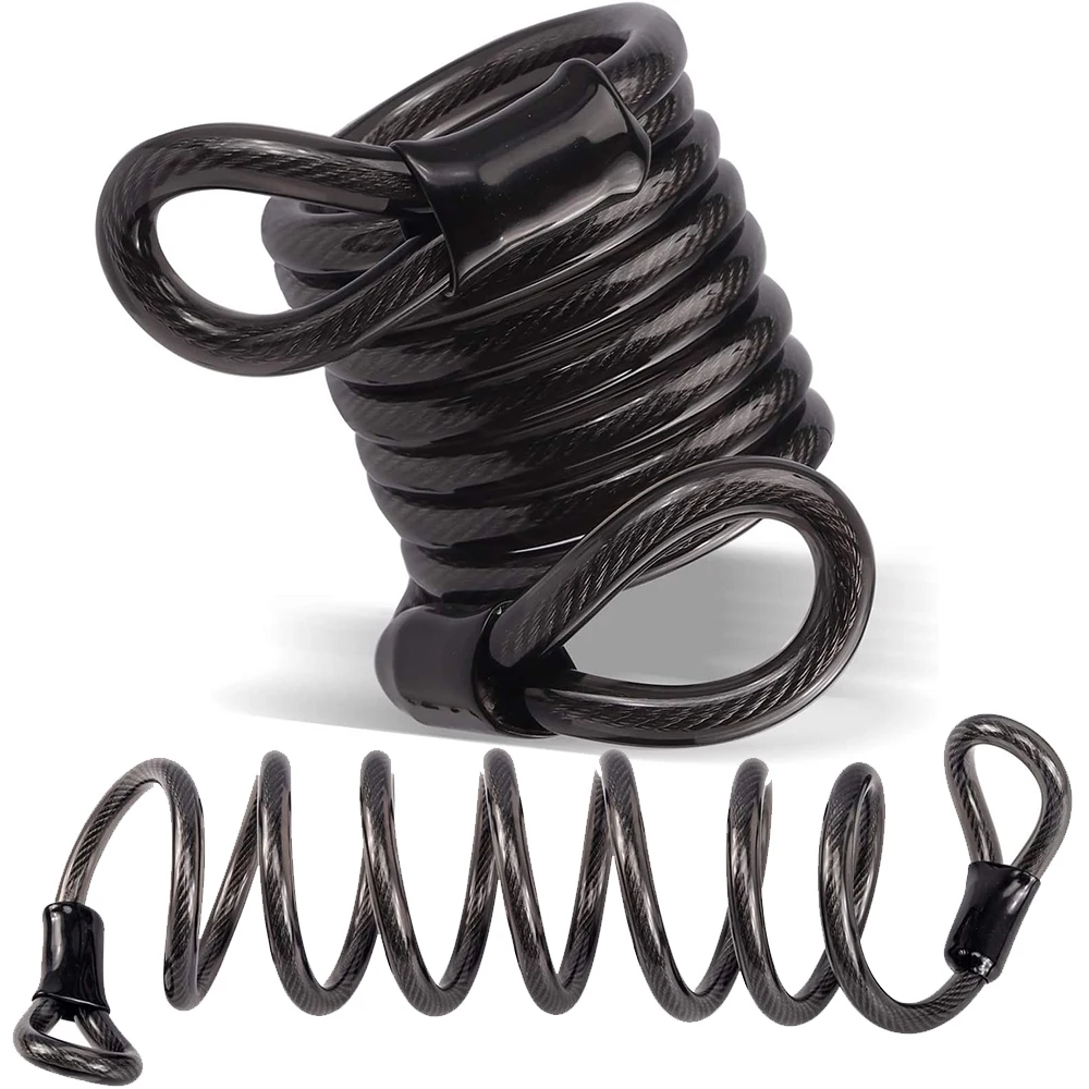 UMEDO 2M/4M  Waterproof  anti-theft PVC coated steel cable bicycle moto scooter