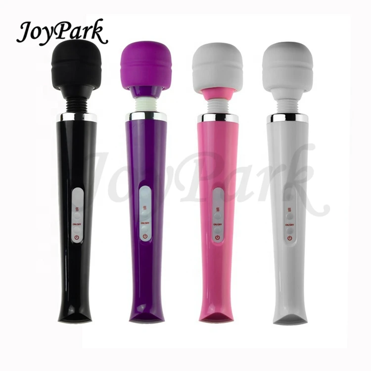 JoyPark Amazon Bestseller USB Rechargeable 10 Speed Body Vibrator Big Head AV Stick Female G Spot Powerful Handhold Wand Massage