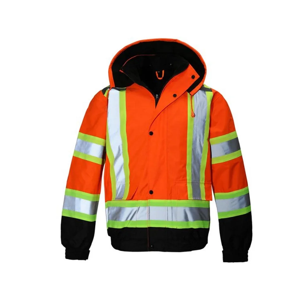 Hi Vis Jacket Raincoat Rain Jacket Waterproof Safety Clothing for Protection
