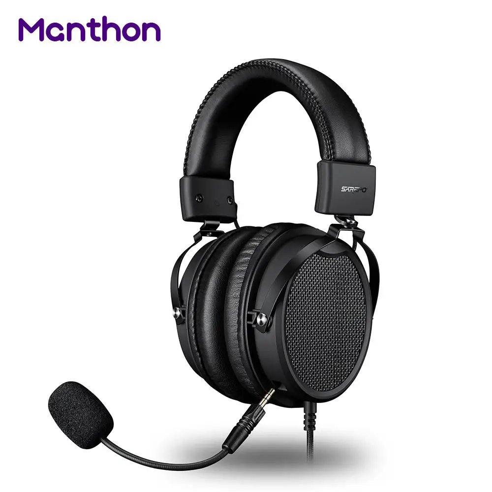 Professional Rog Wired 3.5mm Plug 50mm Metal Gaming Headset On-Ear Headphones