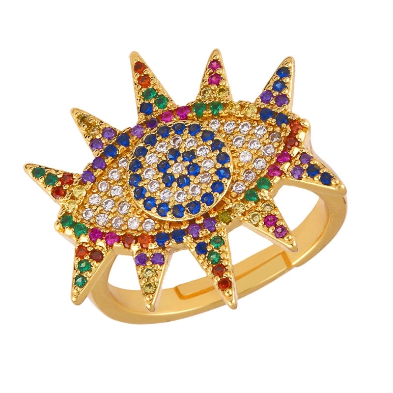 
Sevena Jewelry SAR7270 Brass Gold Plated Jewelry Fashion Ring Adjustable Rings 