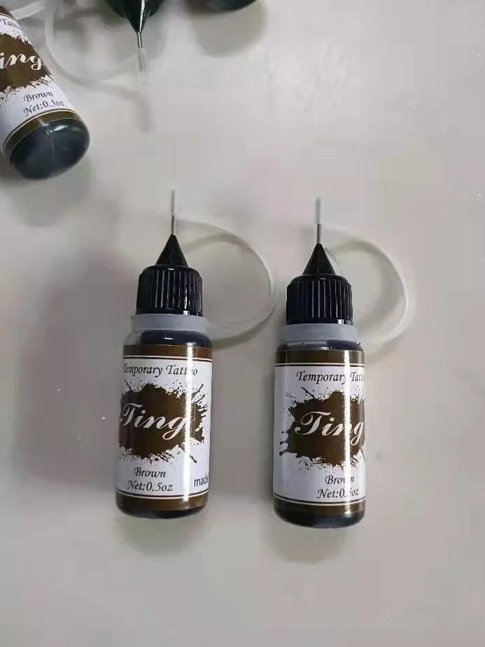 Henna Black Red Tatoo Ink Tattoo Temporary Tattoo Stencil Ink Waterproof  Hand-Painted Tattoo Cream 6 Colors