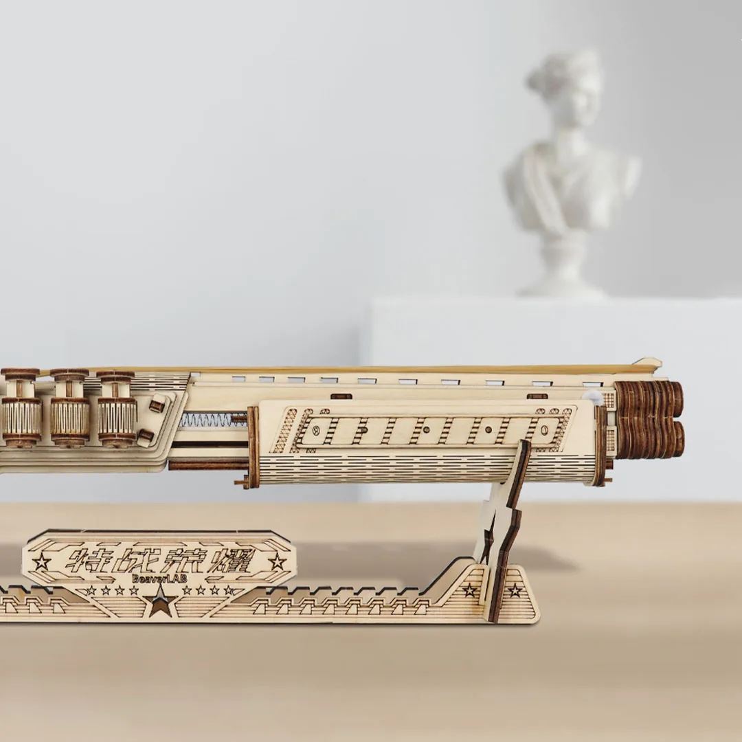 Beaverlab DIY Деревянные Ремесла головоломки Резиновая лента пистолет игрушки и хобби 3D деревянные головоломки для детей и детей