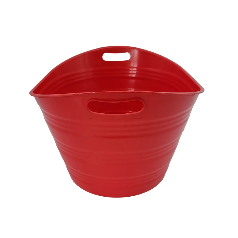 18L factory iml price hot sale plastic ice tub PP plastic material custom bar double wall ice bucket wine cool