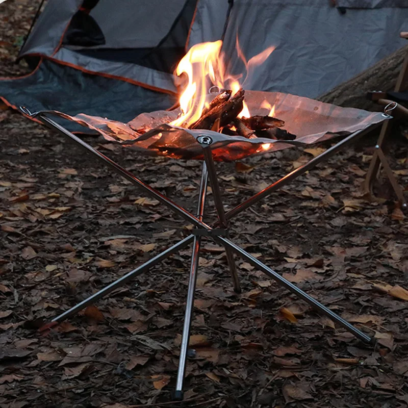 Outdoor Activities use Portable Folding Stainless Steel Fire Pit