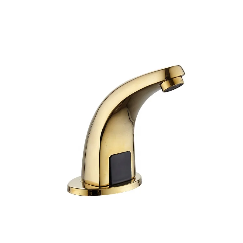 Золотистый современный смеситель с датчиком, сантехника, раковина для ванной комнаты, смеситель для воды
