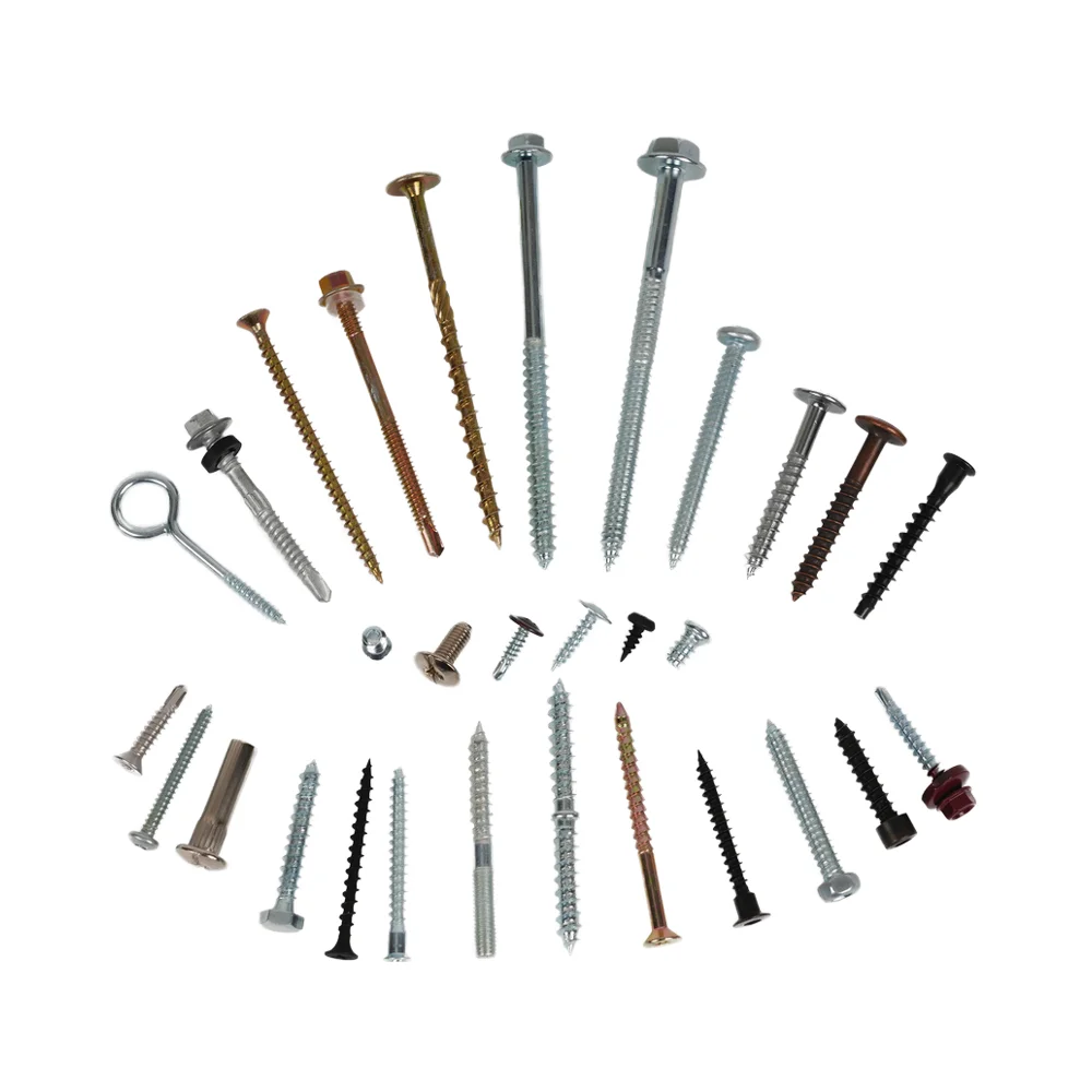 Stainless Steel Carbon Steel Self Tapping Tornillo Truss Hex Head Wood Screw Self-drilling Drywall Roofing Chipboard Screw