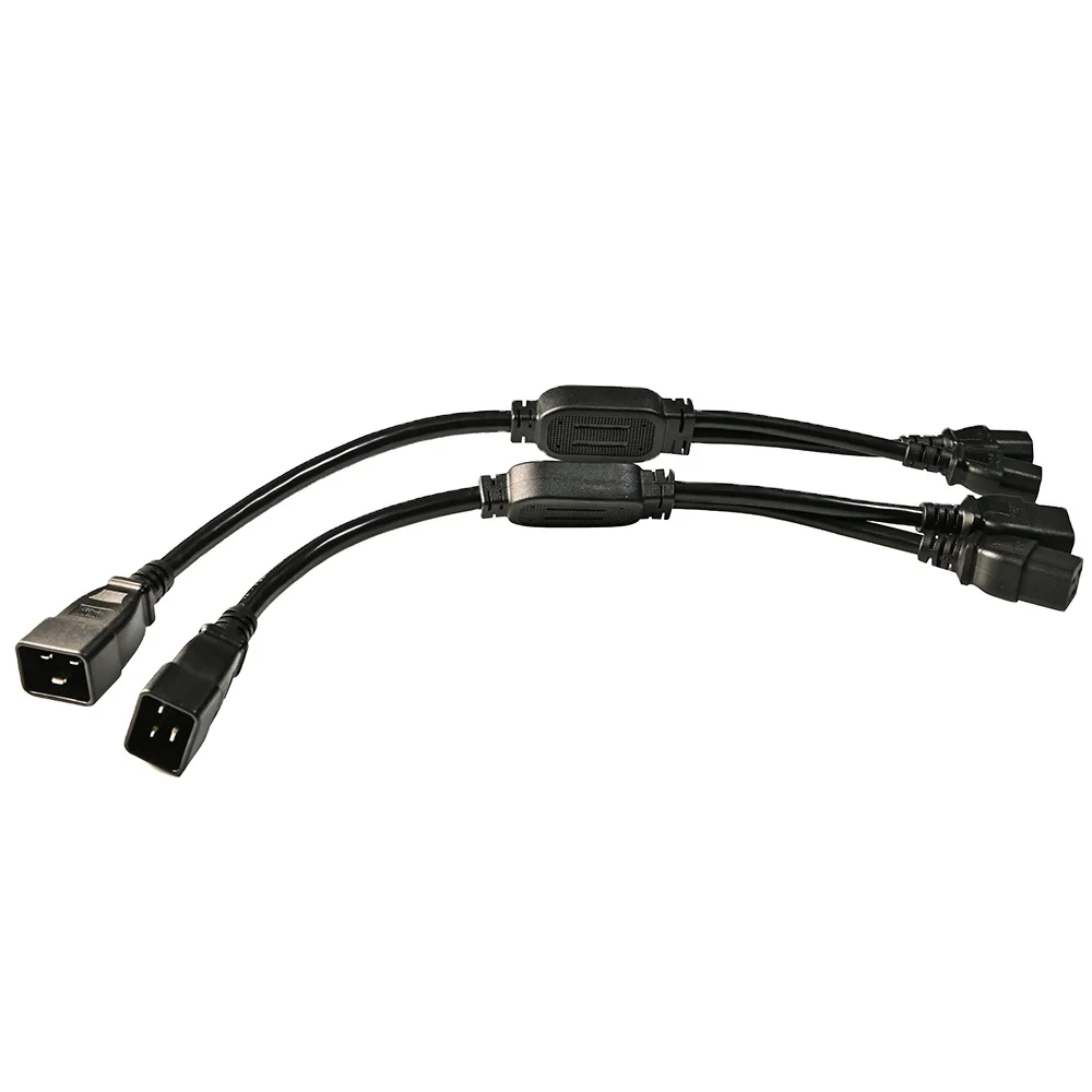 C20 to C13 C19 splitter cables power cords extension cords c20-c13 extension cable