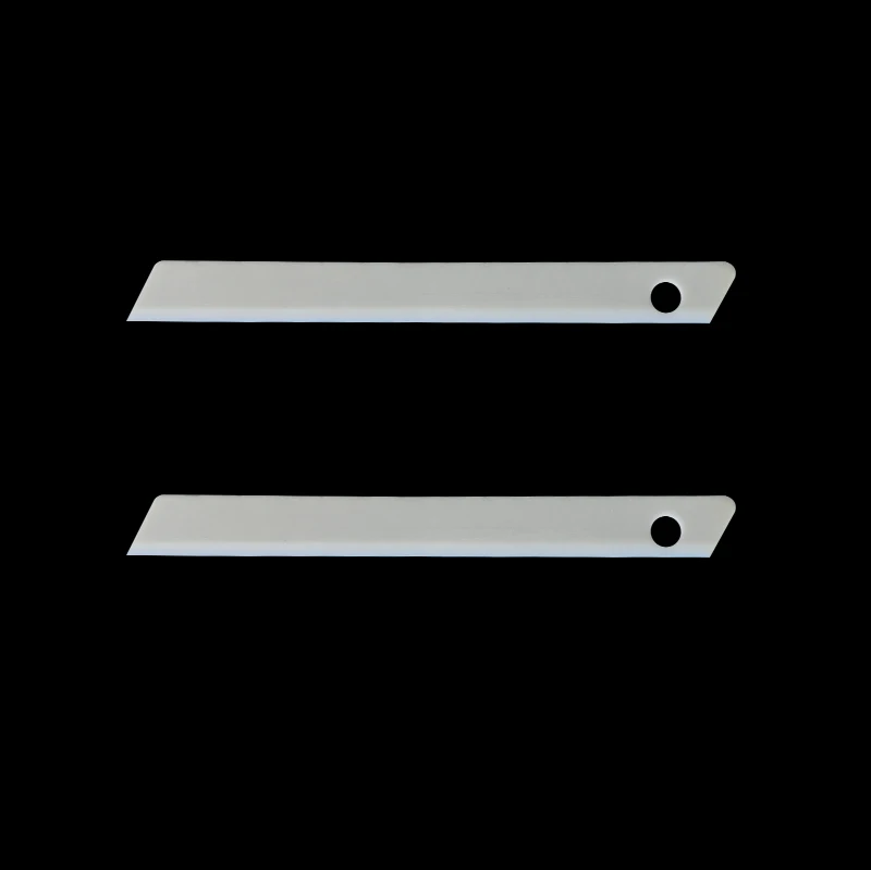 Ceramic Cardboard Utility Knife Blades Zirconia Art Leather Textile Cutting Blade Custom Size Cut Paper box cutter blades