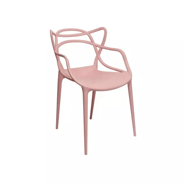 Wholesale Modern Leisure PP Polypropylene Dining Room Furniture Stackable Armrest Colorful Plastic Cafe Chairs With Tree Back