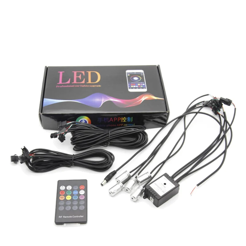 DC 12V EL brilliant RGB car ambient light rgb fiber optic lights ambient lighting car