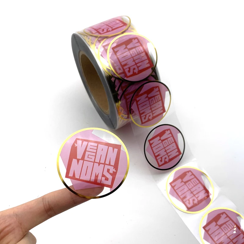 Custom Transparent Plastic Pvc Round Sticker Printing Sheet Self Adhesive Clear Vinyl Sticker Label