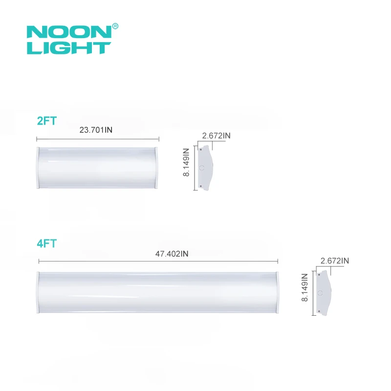 Competitive Price Dali Dimmable Power Adjustable CCT LED 4FT Garage LED Flush Mount Wraparound Light