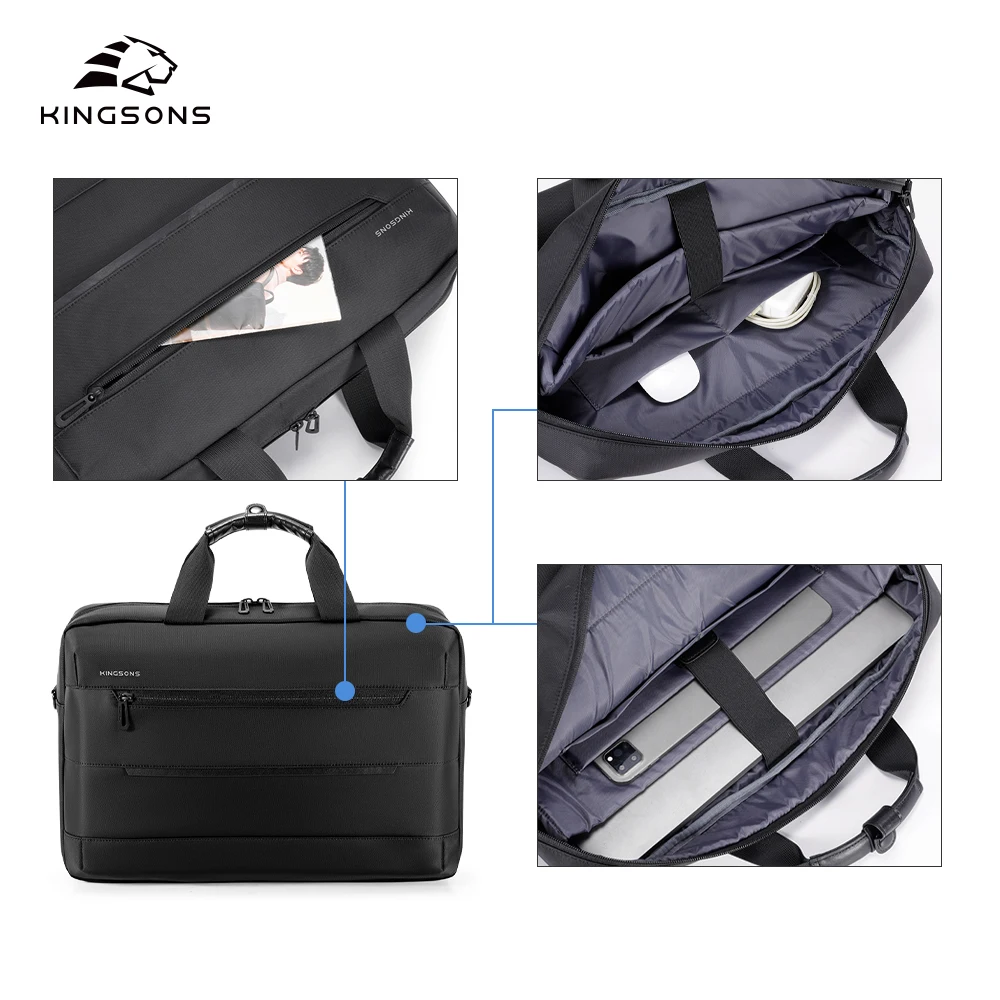 Waterproof poly 15.6 inch business laptop bag travel bag back man with trolley belt OEM manufacture handbags