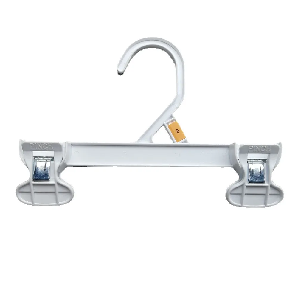 custom High Quality adult Skirt black Plastic Clothes Bottom With Clip Pant Hanger