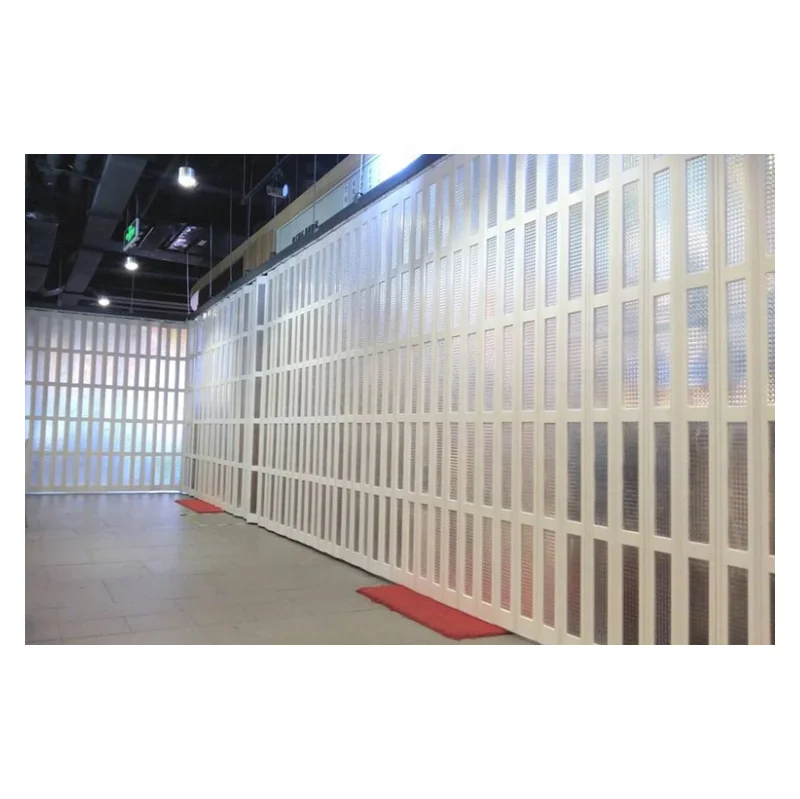 Top quality soundproof PVC sliding accordion folding interior door for bathroom