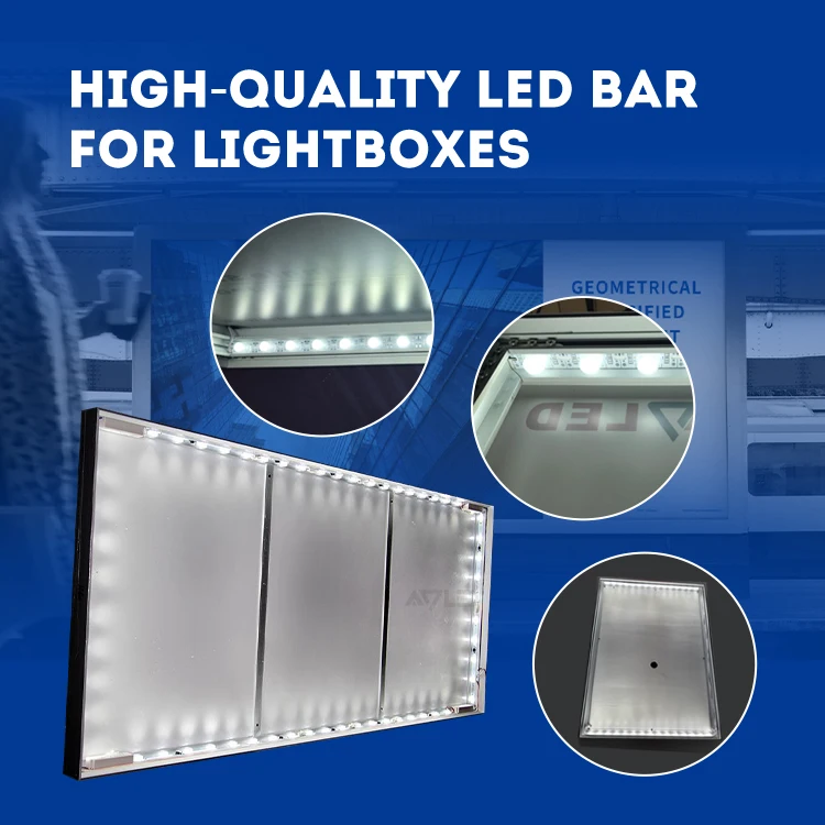 Double face led light box module edge lit led hard strip SMD3030 28.8W 2160lm side light bar