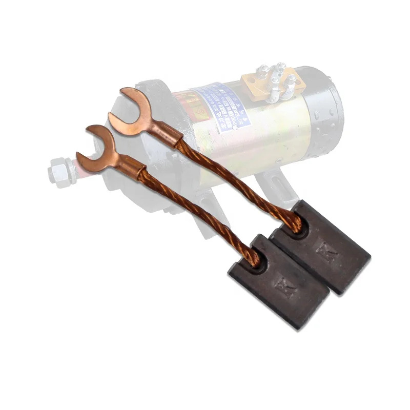 Engineering electric vehicle dc brush motor matching carbon brush and bracket High quality wear-resisting pure copper wire