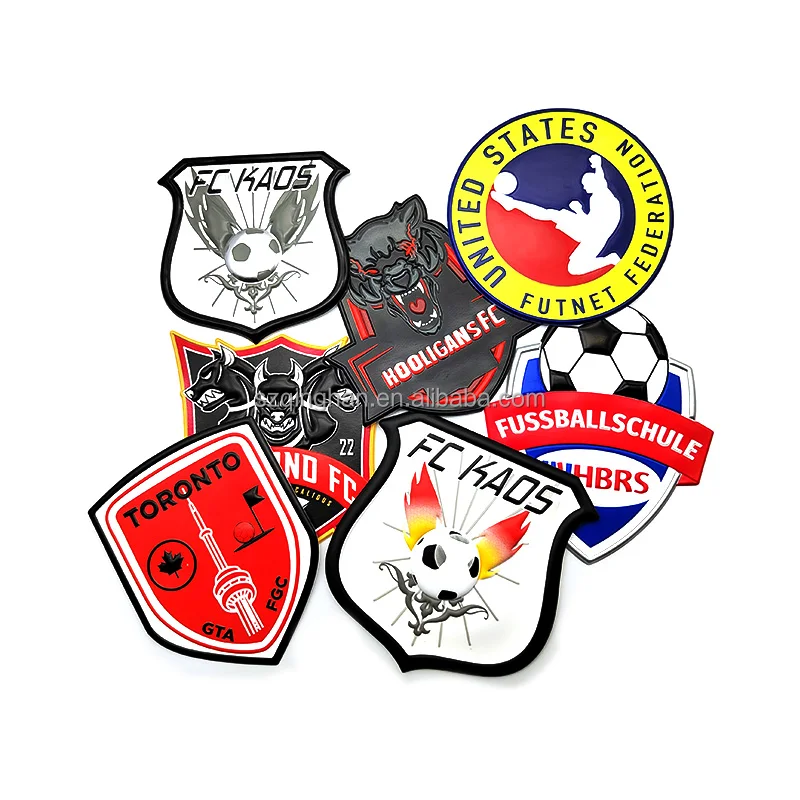 football tpu patch iron on hat patch 3d patches logo for sports shirt