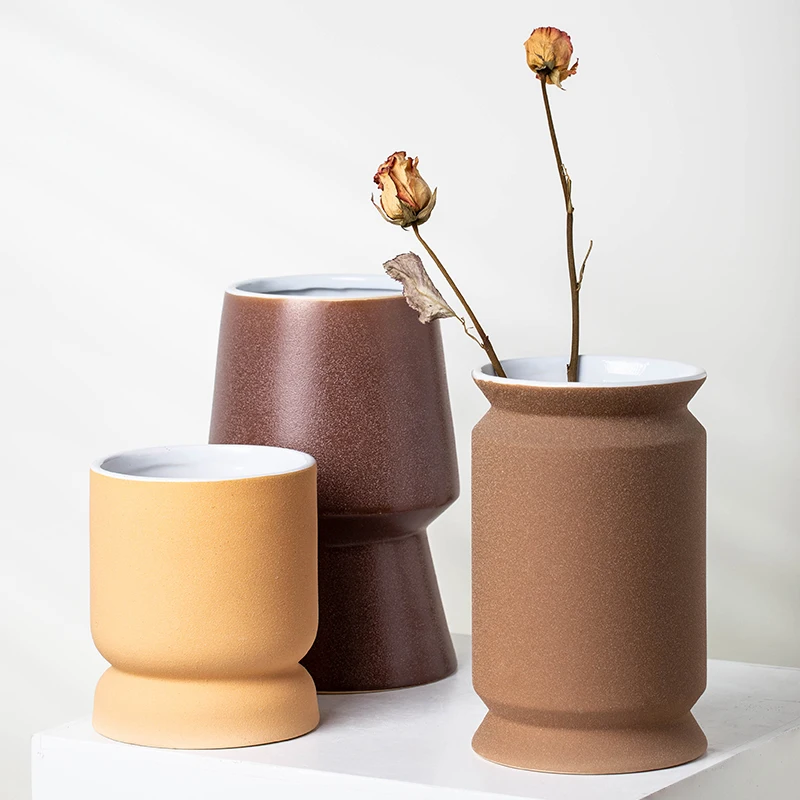 Yuanwang Modern Vases For Flowers  Home Decor Ceramic Flower Vase  Wedding Table Decoration