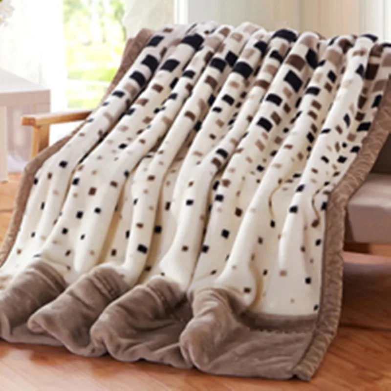 Winter Warm Raschel Blanket Soft Thick Flannel Blanket Wholesale Blankets For Winter