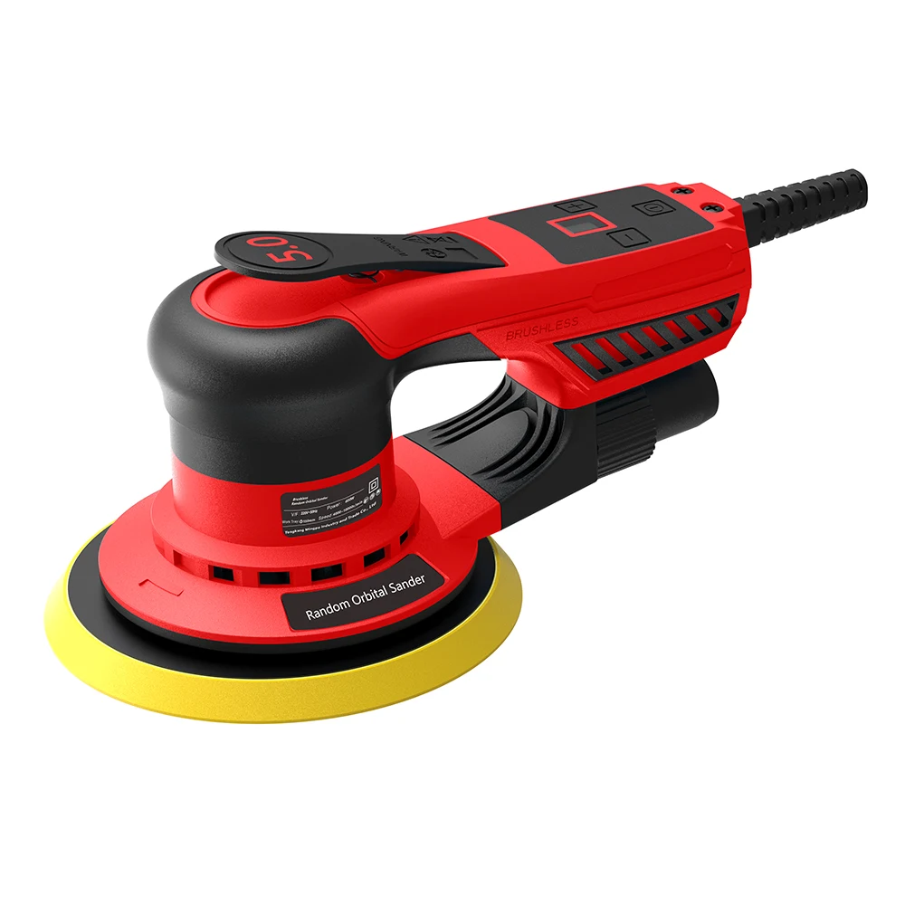 150mm Constant Speed 350W  Industrial Power Tools 5mm 2.5mm Eccentricity Brushless Electric Orbital Sander