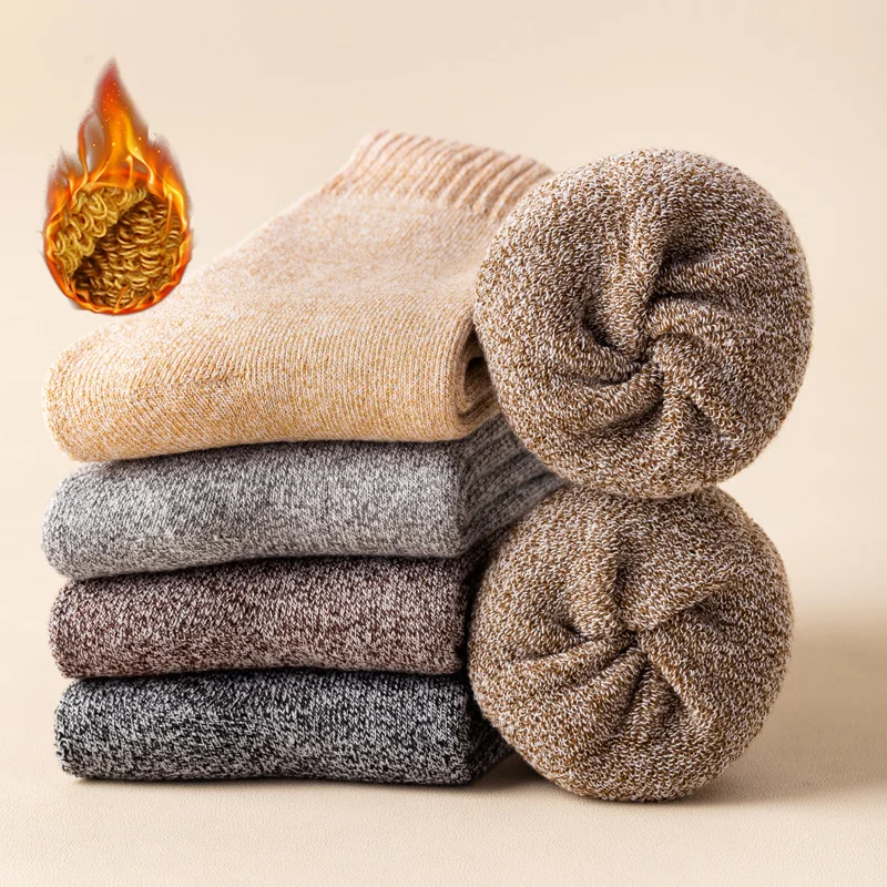 Горячая Распродажа утолщенные зимние теплые носки унисекс полотенце Подушка махровая подошва Пушистые Носки дышащие цветные хлопковые короткие носки