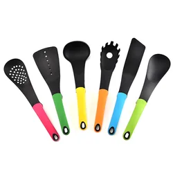 Wholesale Kitchen Utensils Supplier 7pcs Nylon Kitchen Utensil Set with Holder Nylon Kitchen Tools