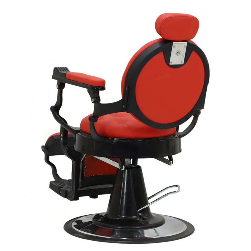 wholesale price custom salon reclining hydraulic pump vintage red barber shop chair for men