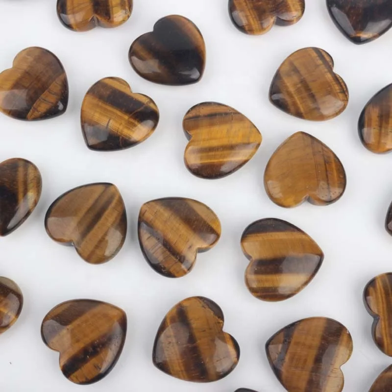 Hand-carved natural stone wholesale crystal heart available for selling