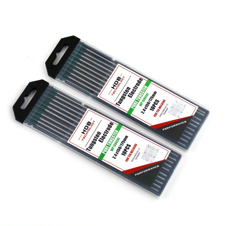 
HDB 99.8% WP tungsten rod Tungsten Material 2.4mm pure green easy arc welding 
