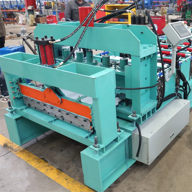 Full Automatic Galvanized Steel Structure Floor Deck Roll Forming Machine Colored Steel Glazed Tile Roll Forming Machine