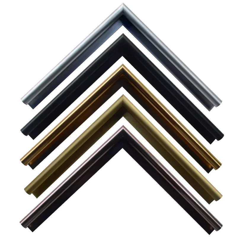 Customizable Size Aluminum Photo Picture Frames Moulding Profiles For Advertising Poster Certificate Diploma Metal Frame