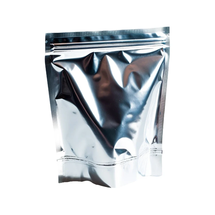 Plastic Food Packaging Bags Aluminum Foil Stand Up Edible Snack Cereal Chocolate Chips Zipper Pouches