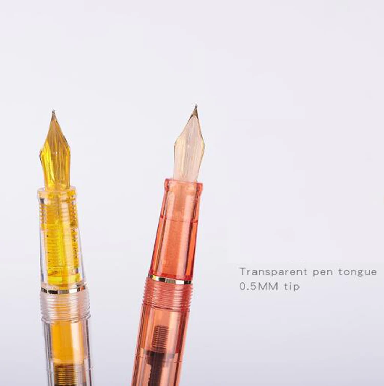  NP-010F прозрачная пластиковая ручка с хорошими чернилами для гладкого письма недорогая перьевая