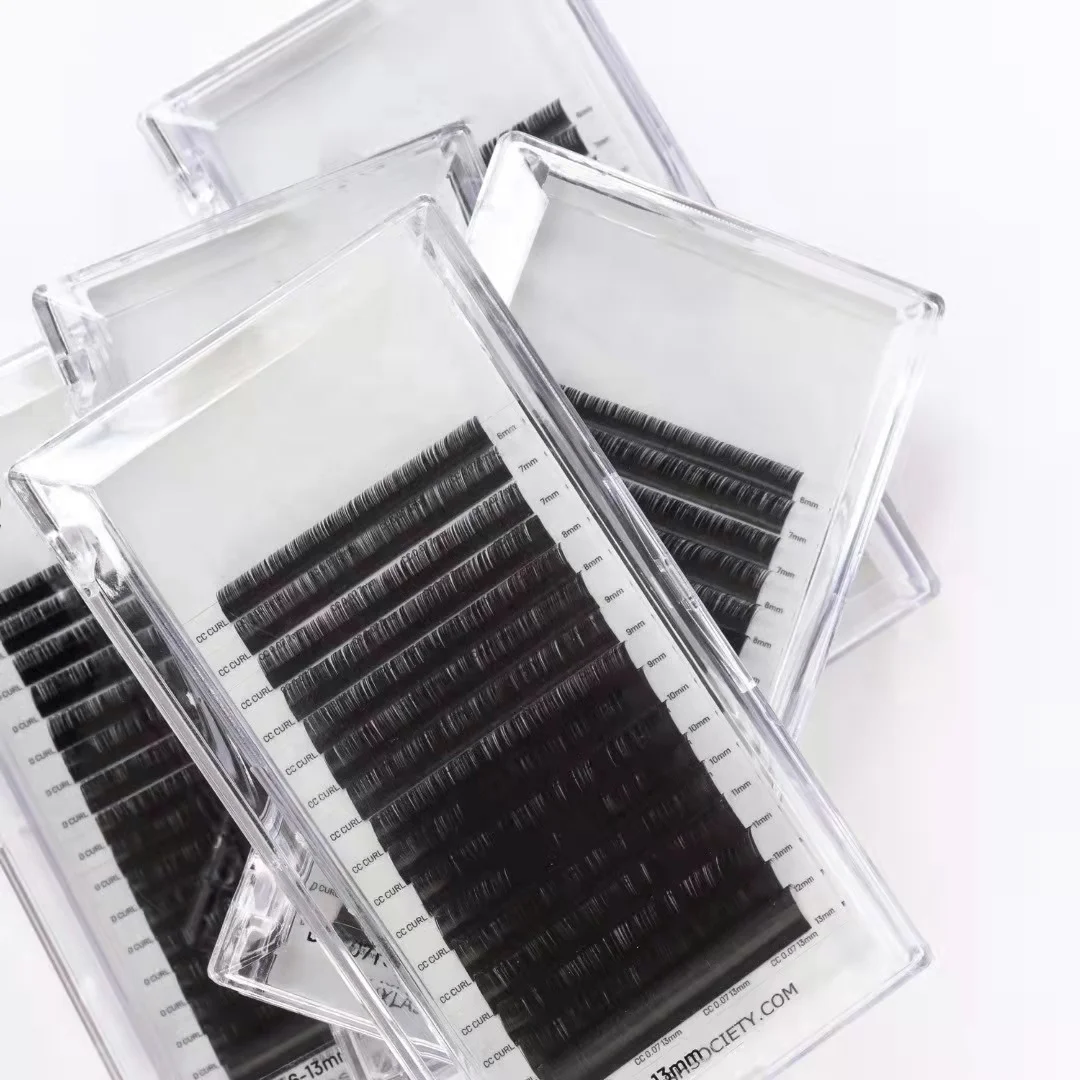 Top korean pbt Synthetic lashes extension 0.03 0.05 0.07 0.15 0.18 0.20 j b c cc d dd 5-25mm eyelash extension