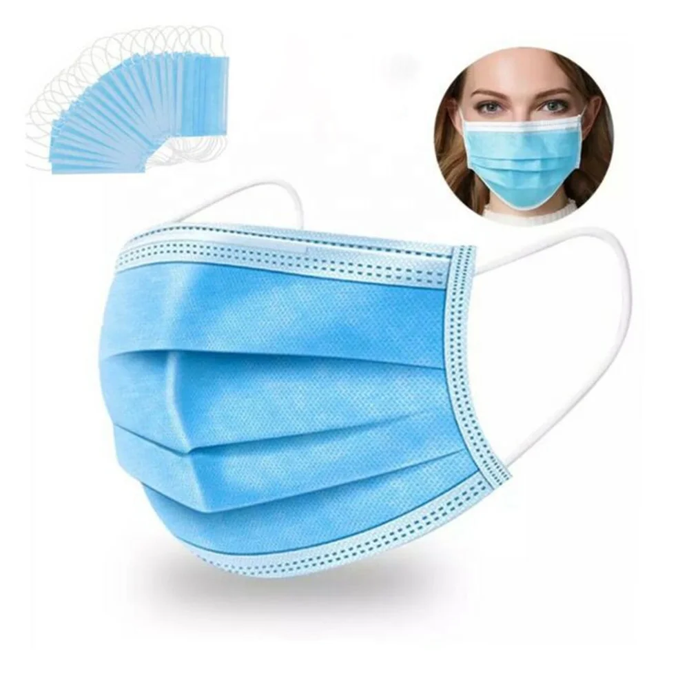 Disposable Facemask Blue With Earloop