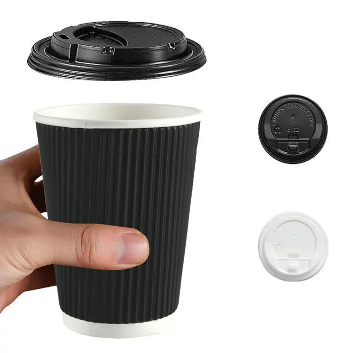Paper Cups For Hot Drinks Double Wall Disposable Use