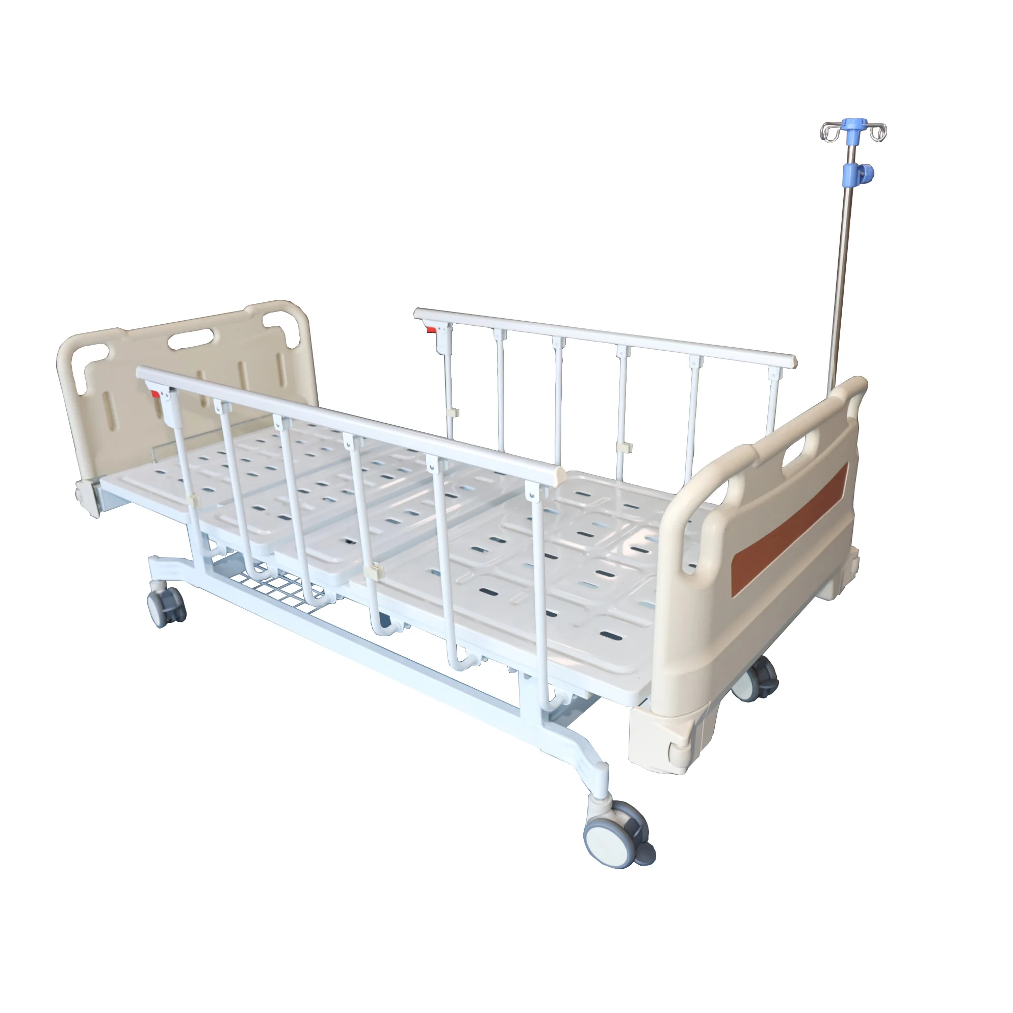 cheap manual 2 crank medical hospital bed for sale