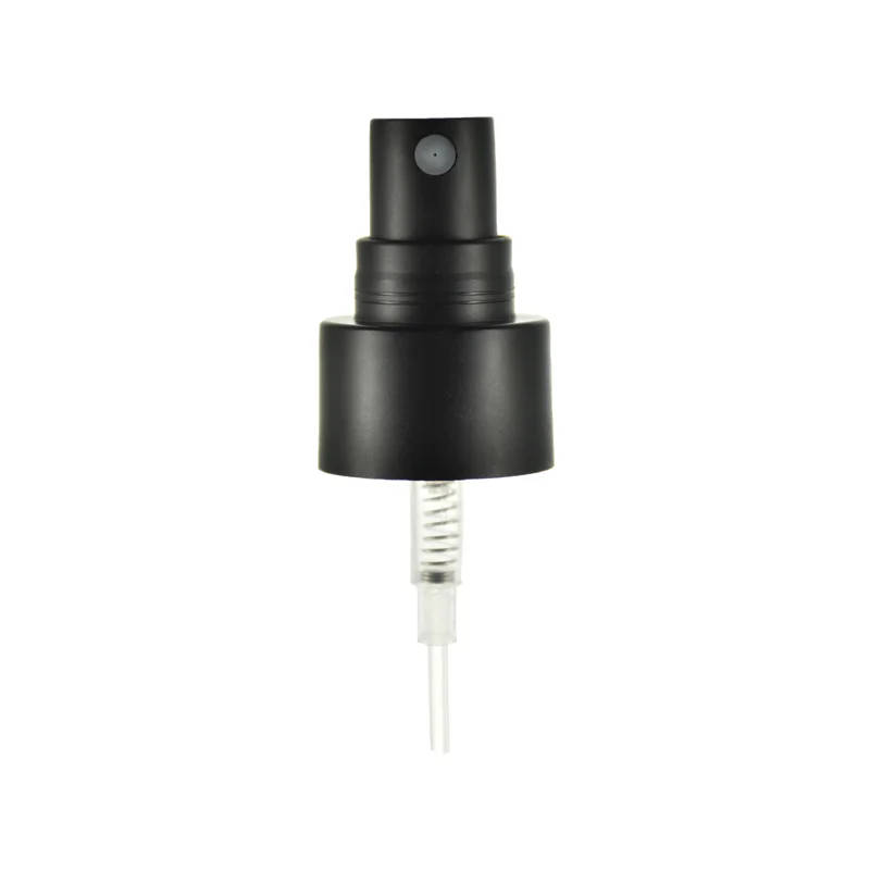 24/410 Matt Black Plastic Fine Mist Sprayer Pump With Matt Cap 0.16cc Perfume Fine Mist Spray Pump For Bottle