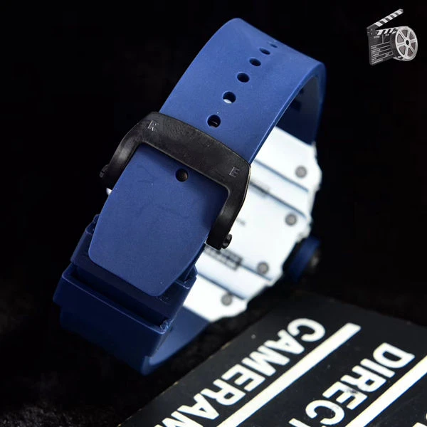 
RM Replika Carbon Fiber Case Richard Mill Stainless Steel Swi Movement Silicon Strap Best Quality Original Clone Mechanical 