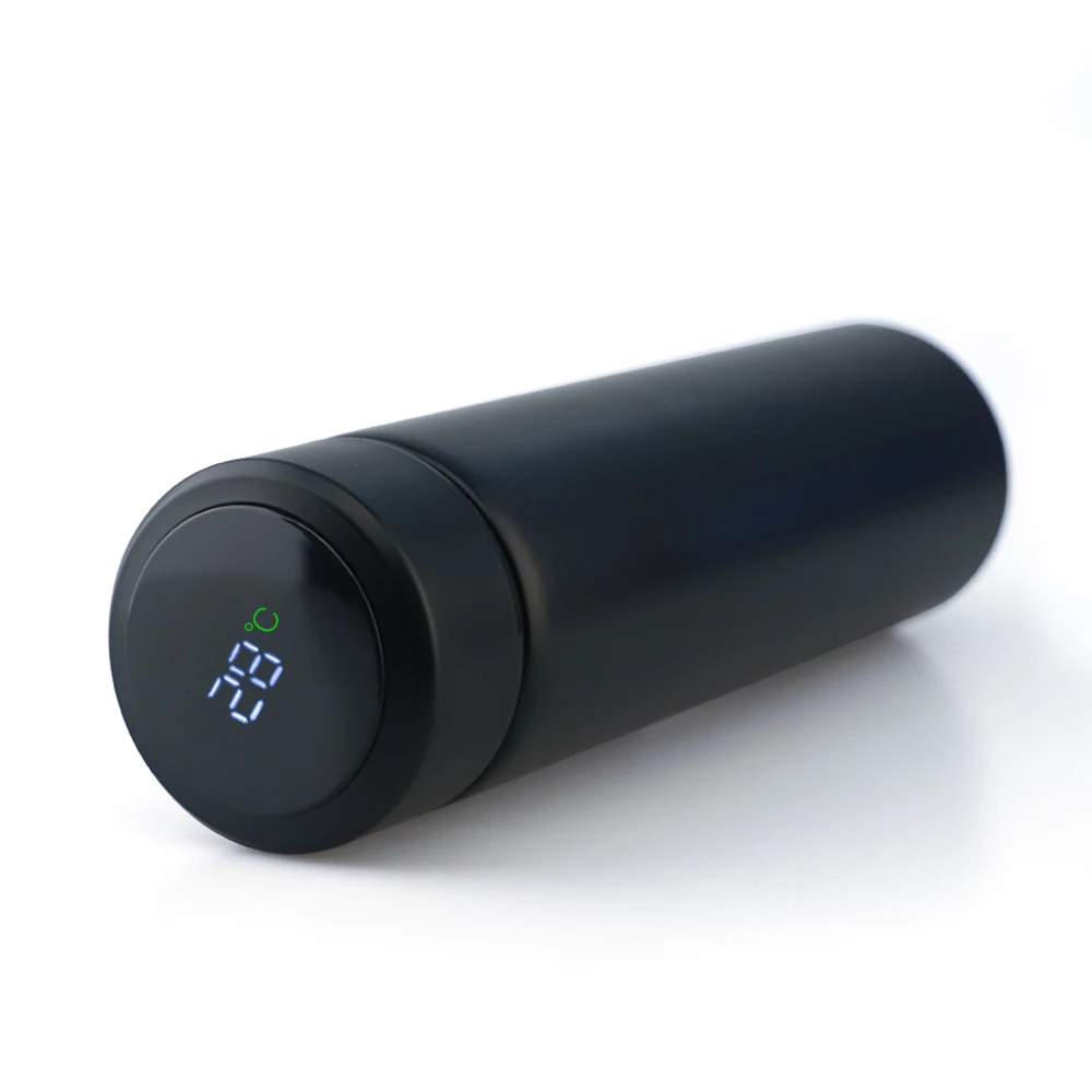 2020 Wholesale Custom Stainless Steel Vacuum Temperature Display Thermos Cup Travel Bottle Smart Vacuum Flask 500ml