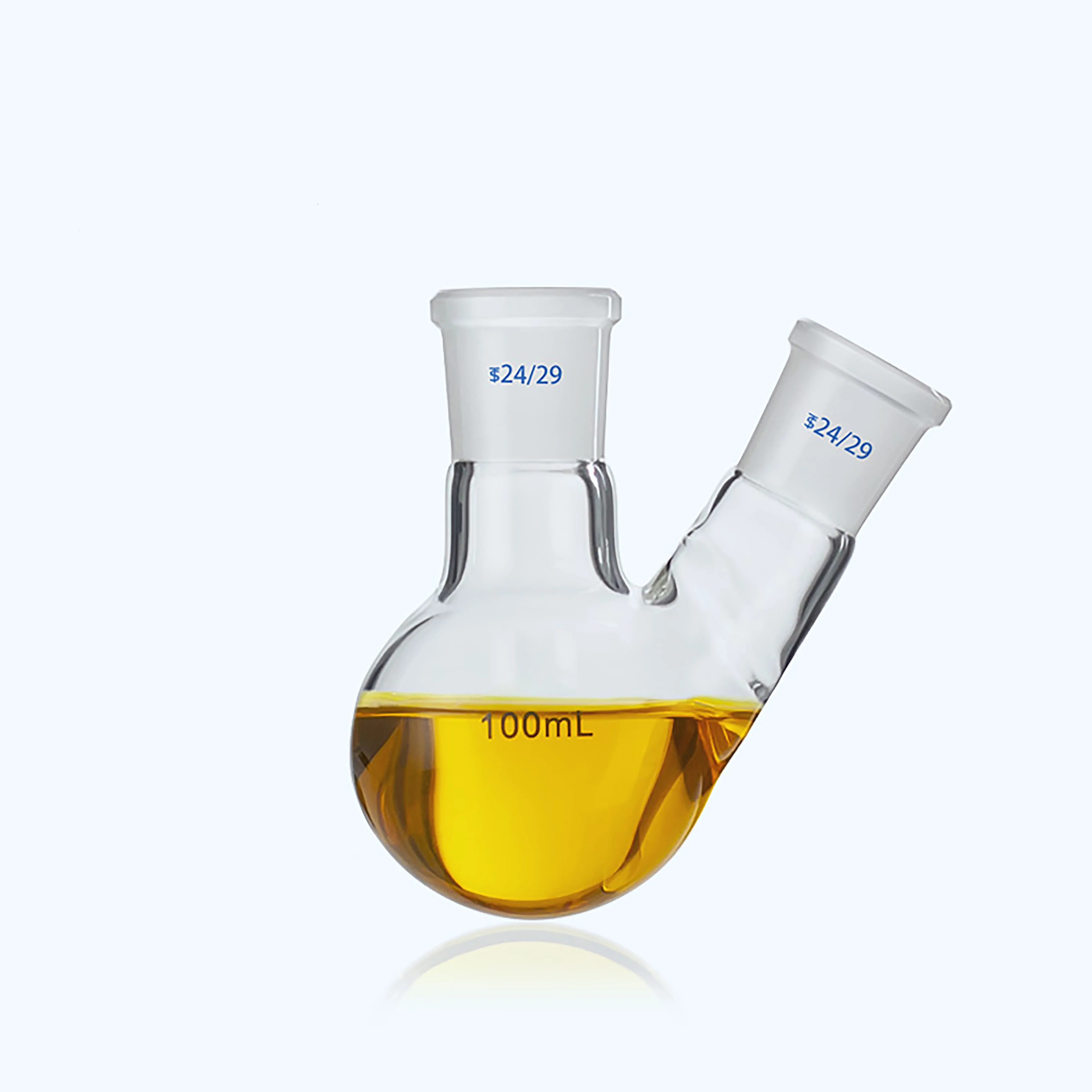 High quality lab standard mouth two neck round bottom flask