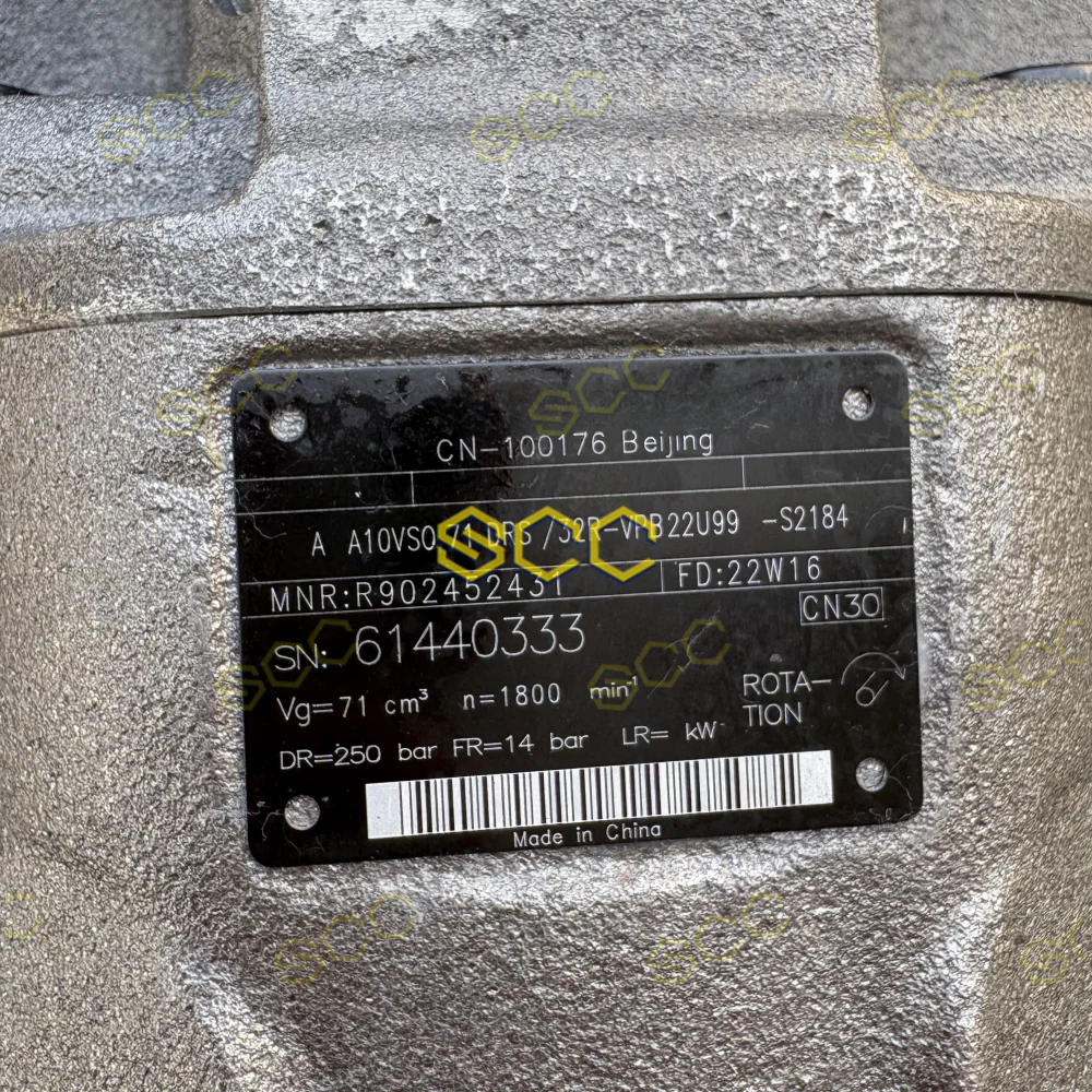 A A10VSO 71DRS/32R-VPB22U99-S2184 Rexroth Hydraulic Pump Main Pump Is Suitable for Construction Machinery Equipment