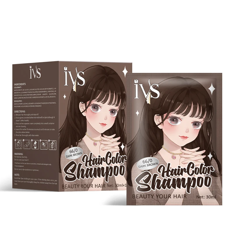 Hair Dye & Other Saloon Product Suppliers Light Ash Blonde 30ml * 10 hair color shampoo for all hair types
