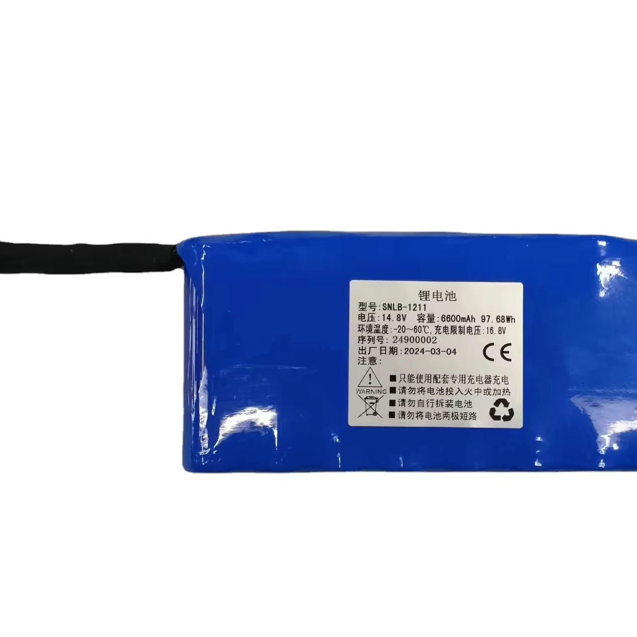 14.8V 6600mAh 68Wh lithium battery